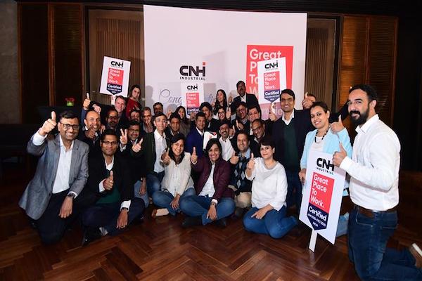 CNH Industrial India certified as a Great Place to Work® for the second