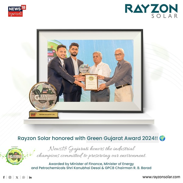 Rayzon Solar, Green Gujarat Award 2024